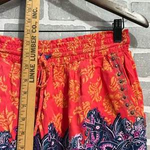 Free People San Paolo Boho Studded Embellished Drawstring Shorts Medium Festival thumbnail 7