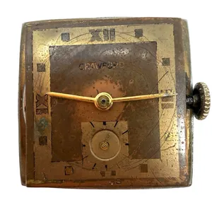 Vintage Crawford Art Deco Wrist Watch Case No Crystal Untested Parts Repair thumbnail 2