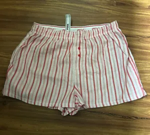 Victoria's Secret Pink Women's XS NWT Striped Pajama Shorts Lounge Sleepwear Red thumbnail 1