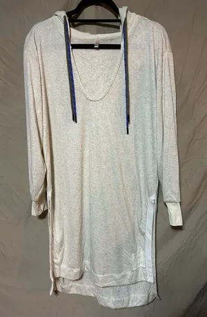 Free people feel good layer hoodie longline pullover thumbnail 1