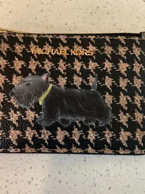Michael Kors Jet Set Travel Small Printed Houndstooth Coin Pouch thumbnail 4