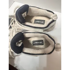 Brahma Eagle Steel Toe Work Sneakers White Navy Leather Chunky Utility Womens 9 thumbnail 3