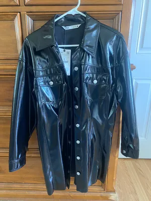 Faux Leather Dress thumbnail 3