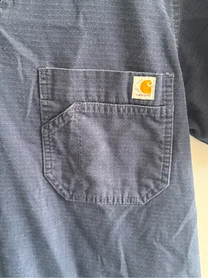 Carhartt Force‎ Navy Ripstop Scrub Top Small V-Neck Workwear thumbnail 4