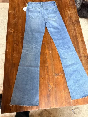 Sam Edelman High-Rise Bootcut Jeans Raw Hem Size 26 thumbnail 2