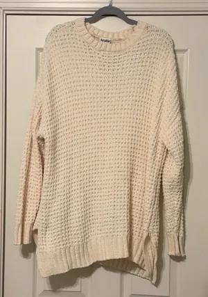 Soft Knit Sweater | ARULA | Cream | 2x Tan thumbnail 1