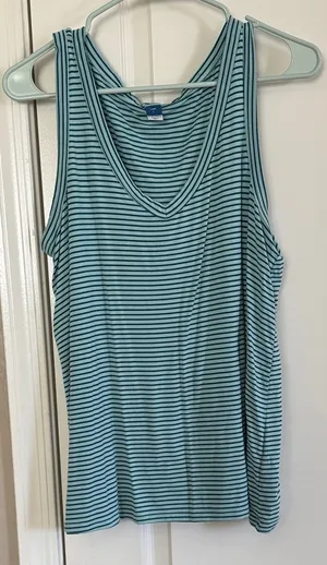 Old Navy Aqua Striped Tank Top / B9 thumbnail 1