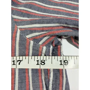 Grayson The Hero Striped Button Down Shirt Cotton Blue Red Size 01 Small thumbnail 9