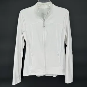 Queenie Ke White Full Zip Athletic Jacket L Size L thumbnail 3