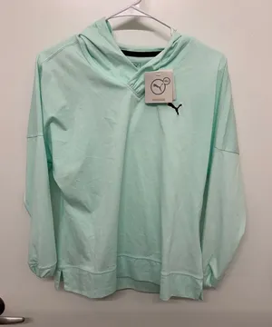 NWT Puma Blue Hooded Long Sleeve thumbnail 1
