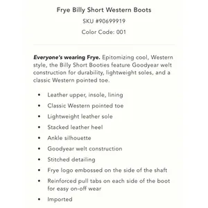 Frye Billy Short Western Boots thumbnail 4