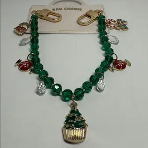 Anthropologie Holiday Icons Pearl Bag Charm #1004 thumbnail 2