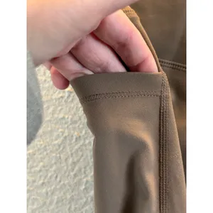 Halara high waisted tummy control taupe XS stretch pants yoga workout running thumbnail 5