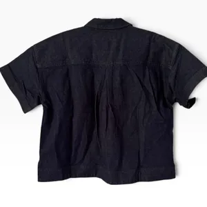 NWOT Loft Dark Wash Denim Pullover Shirt Indigo Blue Size Medium thumbnail 2