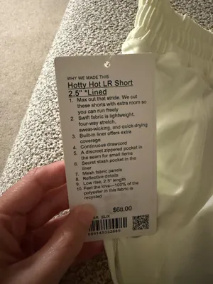 Lululemon Hotty Hot LR Short 2.5" *Lined thumbnail 3