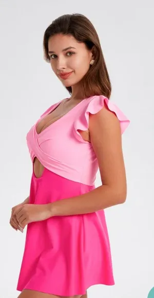 Eomenie Bathing Suit for Women Swim Dress Pin... thumbnail 5