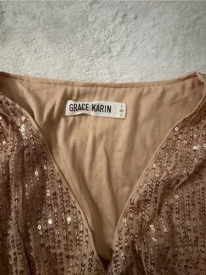 Grace Karin Sequin V-Neck Blouse thumbnail 2