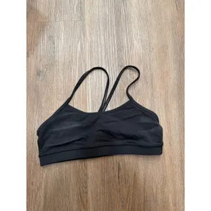Lululemon Flow Y Bra Black Light Support Yoga Sports Bra Size 8‎ thumbnail 3