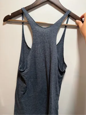 MV Sport Gray Racerback Tank with Yellow Seahawks Script thumbnail 2