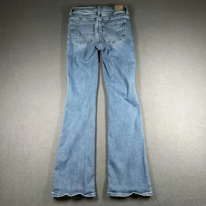 American Eagle Kick Boot Jeans Womens 000 Short Blue Wash Next Level Stretch thumbnail 12