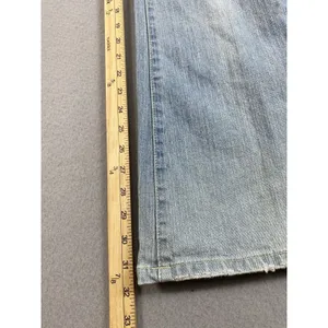 Aeropostale Jeans Womens 32x32 Blue Flower Embroidery Flare Tag 7/8 Indie Boho thumbnail 8
