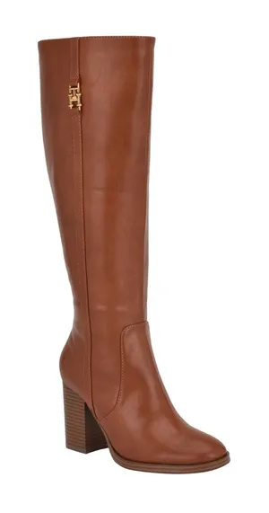 Tommy Hilfiger Women's Ursy Tall Block Heel Boots- Size 9.5 thumbnail 1