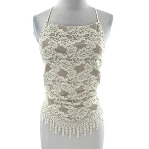 NWT Loba Revolve‎ Elisa lace corset lace up top white sz thumbnail 5