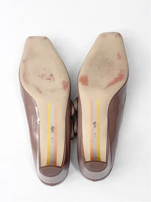 SAM EDELMAN McKenna Nude Patent Leather Strappy Mary Jane Mules Size 9 thumbnail 2