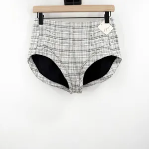 Free People Micro Shorts Women's Size 2 NWT Keep It Brief Tweed Menswear Plaid thumbnail 7
