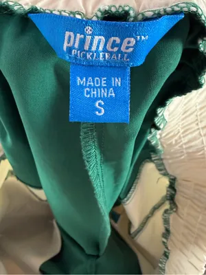 Prince Pickleball Tennis Athletic Shorts Green with Cream Trim Size Small‎ thumbnail 6