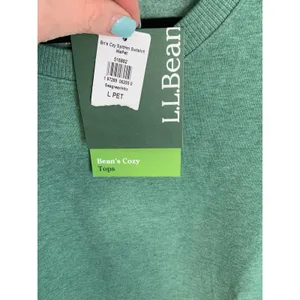 L.L. Bean‎ Crazy Split trim sweatshirt NWT size large thumbnail 2