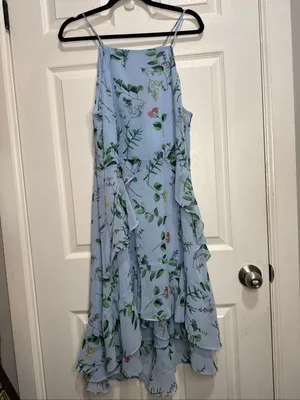 Banana Republic chiffon floral dress size 16 thumbnail 2