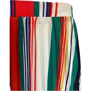 Womens A. Calin Flying Tomato Multicolor Stripe A Line Midi Skirt - Sz S thumbnail 3