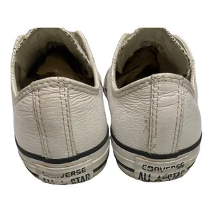 Converse Unisex Shoes 109058 Sz 7 Chuck Taylor All Star White Leather Low Top‎ thumbnail 5