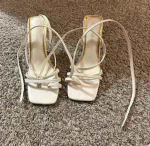 White Heels Luka Size 6.5 thumbnail 1