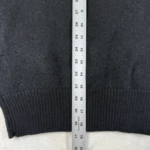 Meister Vintage 80s 100% Wool Black Abstract Embroidered Crew Neck Sweater Small thumbnail 8