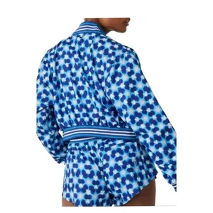 NWT Free People Movement Top Speed Water-Resistant Jacket Women's M Blue‎ Tennis thumbnail 12