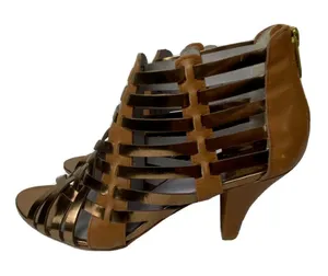 Johnston & Murphy Women's Tan‎ and Evie Caged High Heel Sandal Size 6.5 M thumbnail 1