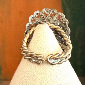 Vintage West Germany Mother of Pearl Ring thumbnail 4