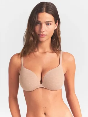 SKIMS Everyday Cotton Ultimate Bra Clay Heather Size 34B thumbnail 1