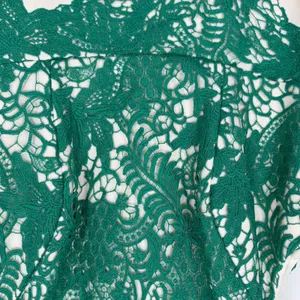 Moulinette Soeurs Anthropologie Green Lace Cream Fit & Flare Dress‎ Size 6 thumbnail 4