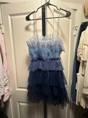 Storia Color Block Tulle Dress thumbnail 4