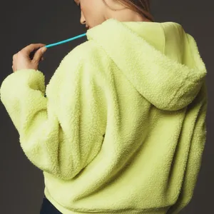 Anthropologie Porridge Quinn Sherpa Fleece Hoodie Size XS EUX thumbnail 2