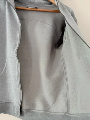 Lululemon All Yours Zip Hoodie Heathered Core Medium Grey Size XS thumbnail 11