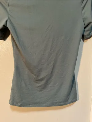 H&M Women's Size XS Square-Neck Top Sage Green Short Sleeve Stretch Soft Fitted thumbnail 8