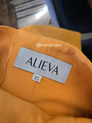 Aliava Eliana Crepe corset Midi Dress Orange thumbnail 8