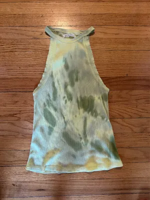We The Free Easy Breezy Tank in Green Ripple Combo thumbnail 2