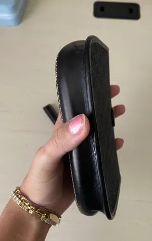 Vintage Dooney and Bourke monogrammed leather trim black wristlet wallet thumbnail 6