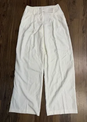 Zara Ecru Pants Straight Leg Resort Minimalist Capsule Normcore Copenhagen thumbnail 1