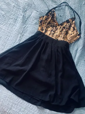& Other Stories CEcico Golden/Black Sequins dress thumbnail 1